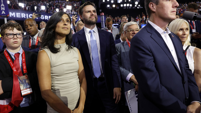 Usha and J.D. Vance smiling