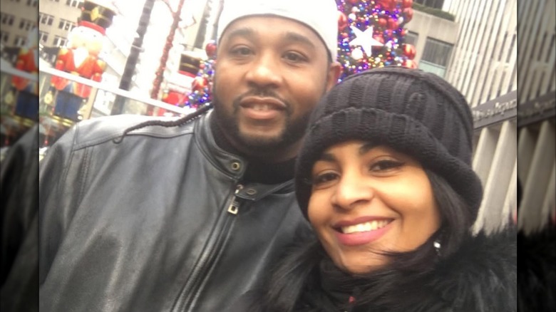 Anny Francisco and Robert Springs smiling in winter gear