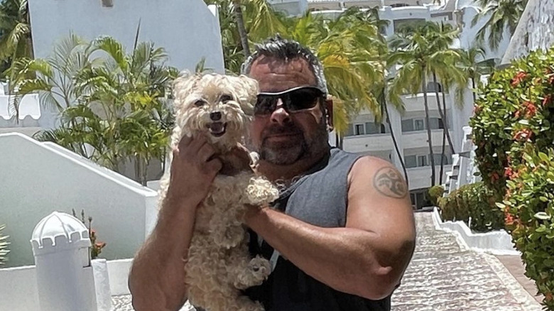 Big Ed with his dog 