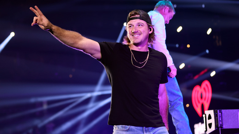 Morgan Wallen performing onstage