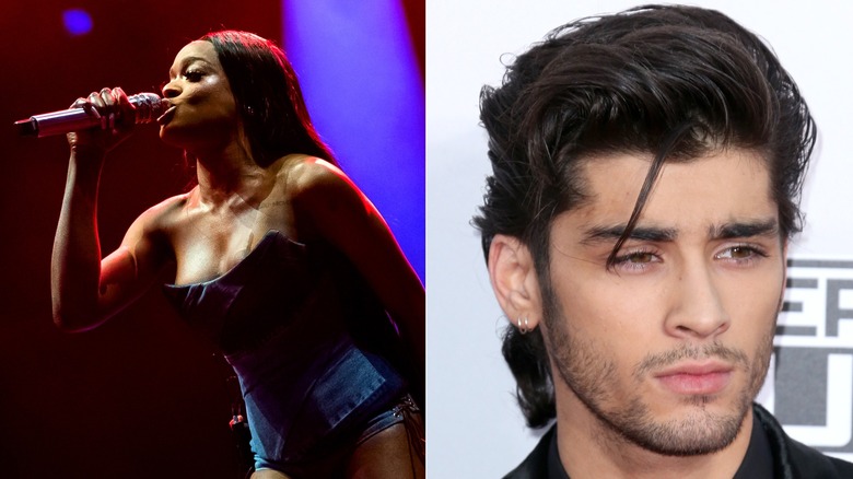 Split image of Azealia Banks and Zayn Malik