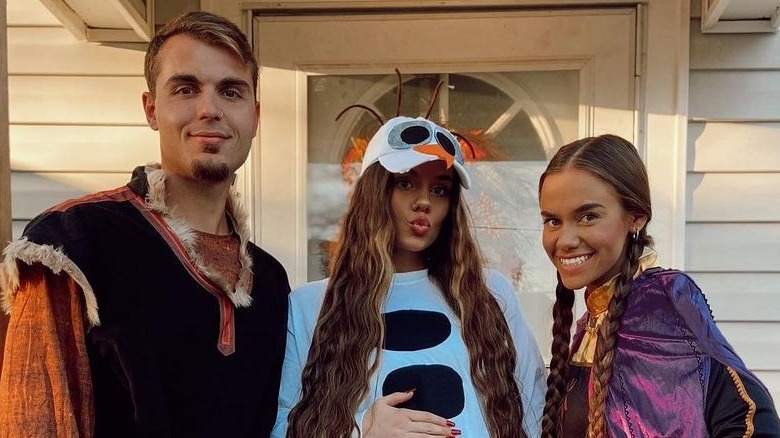 Brooke, Baylee, and Denver on Halloween 