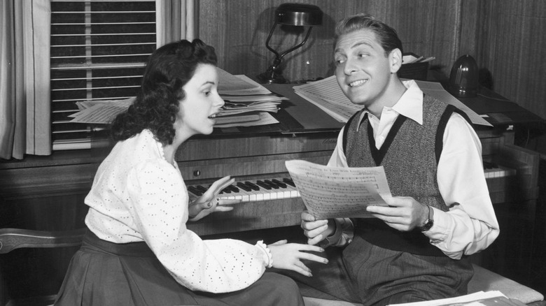 Judy Garland and David Rose singing together