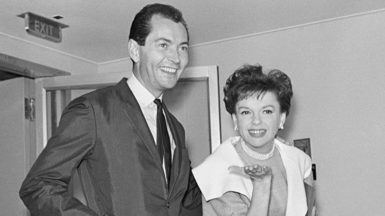 Mark Herron and Judy Garland smiling