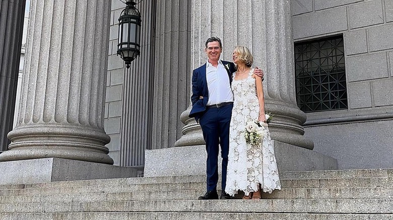 Naomi Watts and Billy Crudup at their wedding