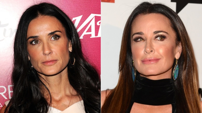 Demi Moore and Kyle Richards