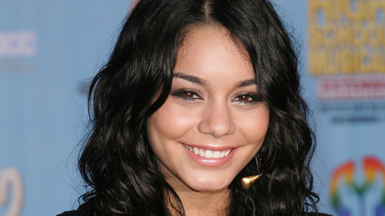 Vanessa Hudgens in a leather jacket