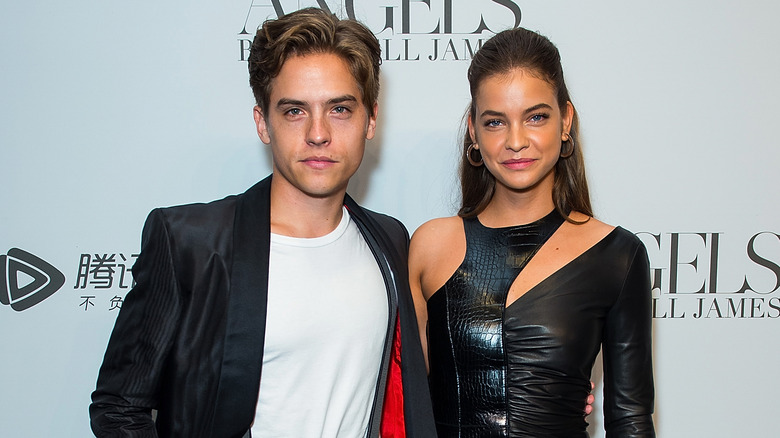 Dylan Sprouse and Barbara Palvin smiling