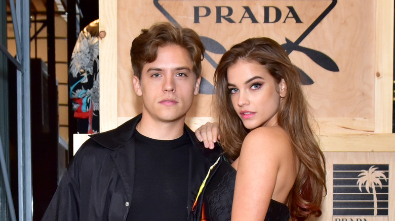 Dylan Sprouse and Barbara Palvin at Prada