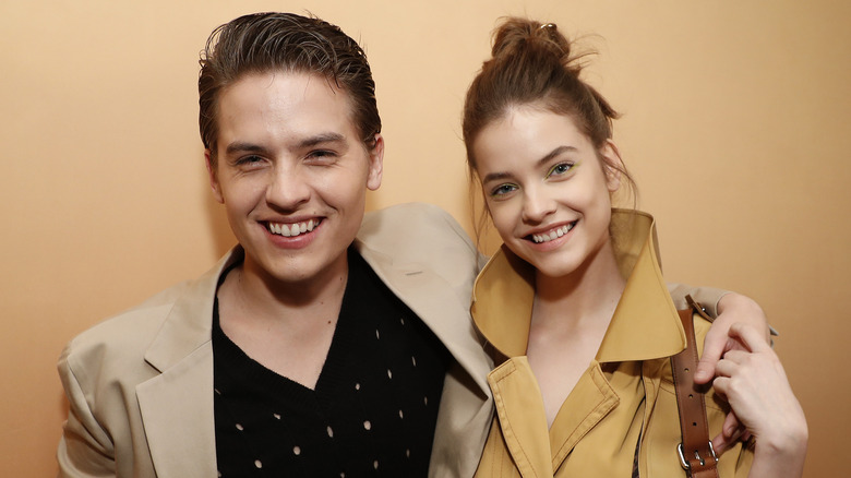 Dylan Sprouse and Barbara Palvin smiling