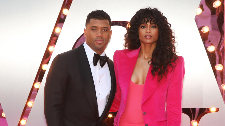 Ciara and Russell Wilson posing