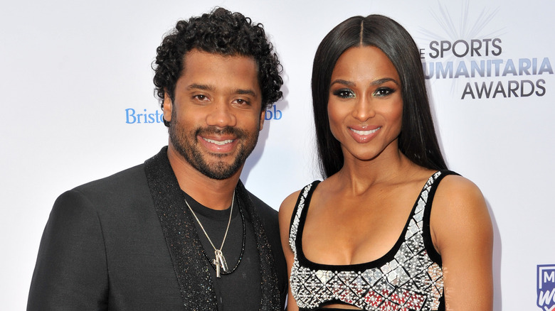 Ciara and Russell Wilson smiling