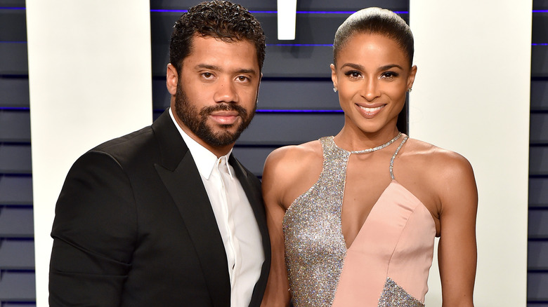 Ciara and Russell Wilson posing