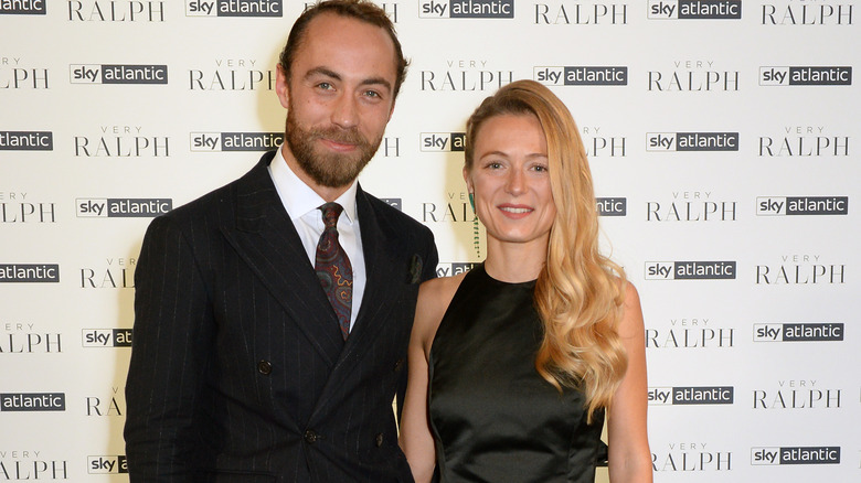 James Middleton and Alizee Thevenet smiling