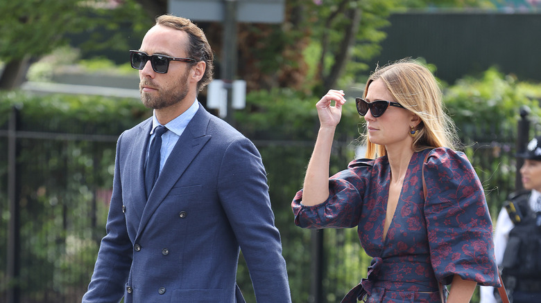 James Middleton and Alizee Thevenet walking