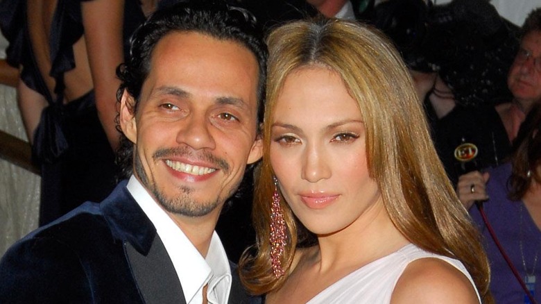 Jennifer Lopez and Marc Anthony smiling