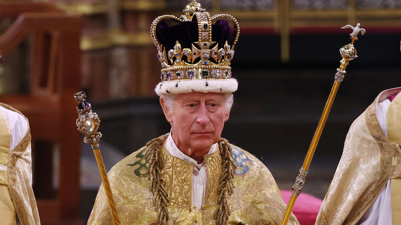 King Charles III at his coronation