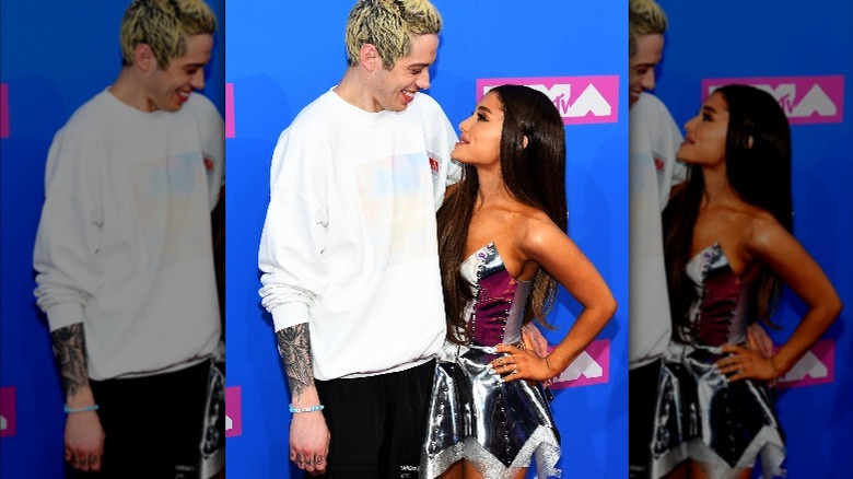  Pete Davidson and Ariana Grande