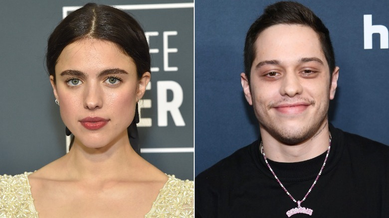 Margaret Qualley and Pete Davidson