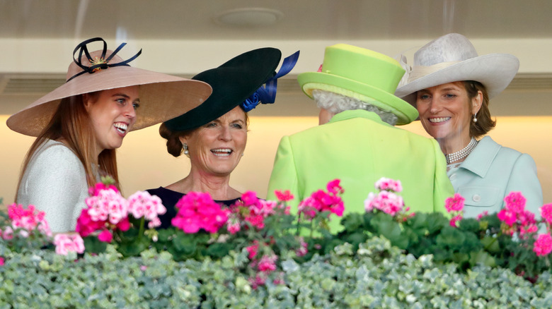 Sarah with the Queen and Eugenie 