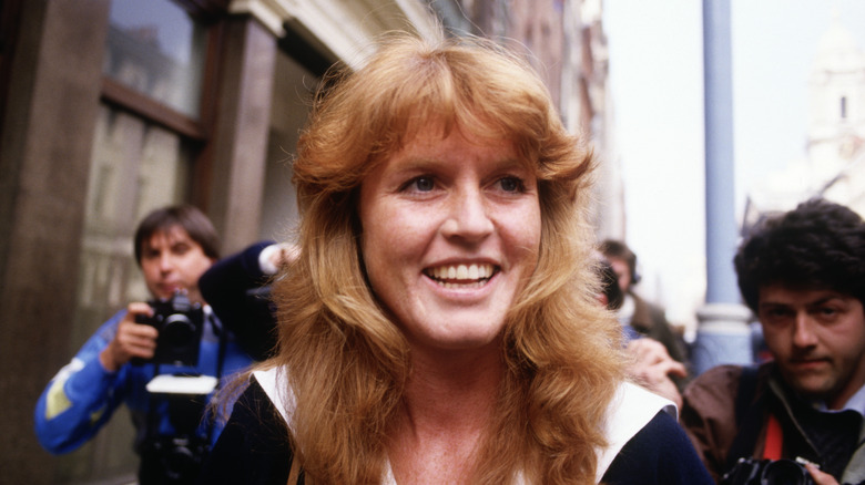 Young Sarah Ferguson smiling 