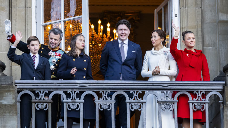 Danish royal family coronation balcony