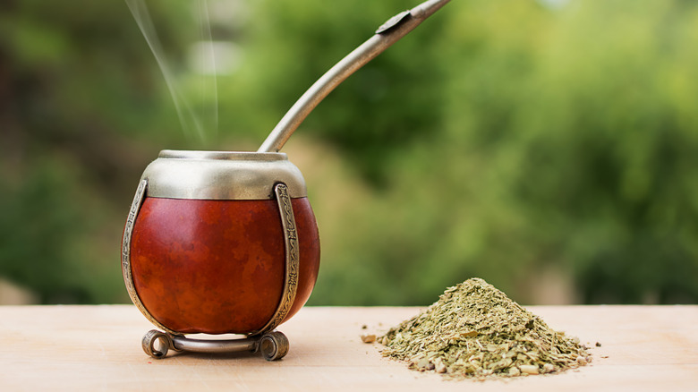 Traditional yerba mate drink