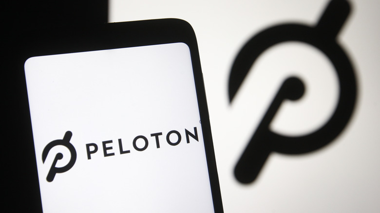 Peloton app on phone