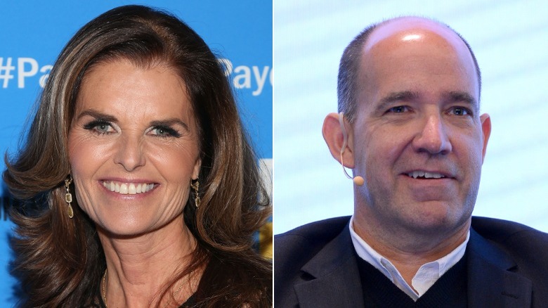 Maria Shriver and Matthew Dowd attending events