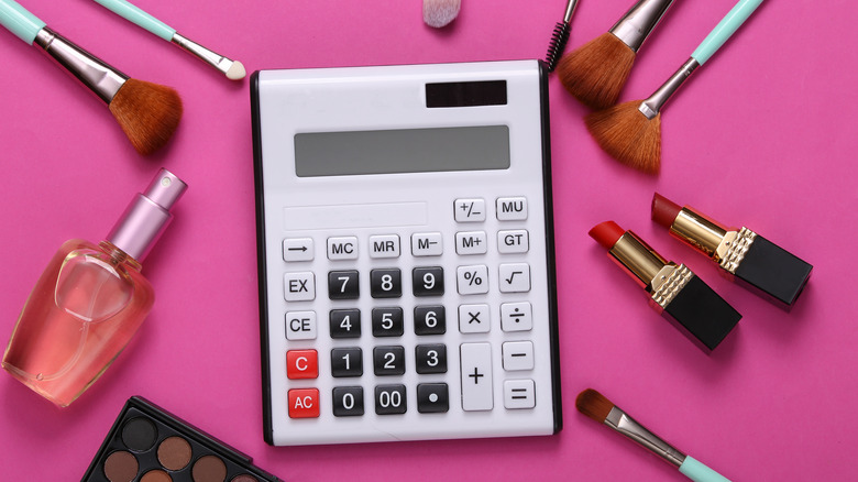 makeup with a calculator 