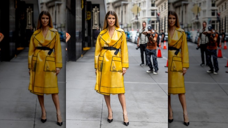 Martha Graeff photographed on the street in N.Y.C.