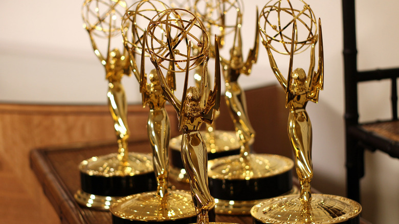 Close-up of an Emmy