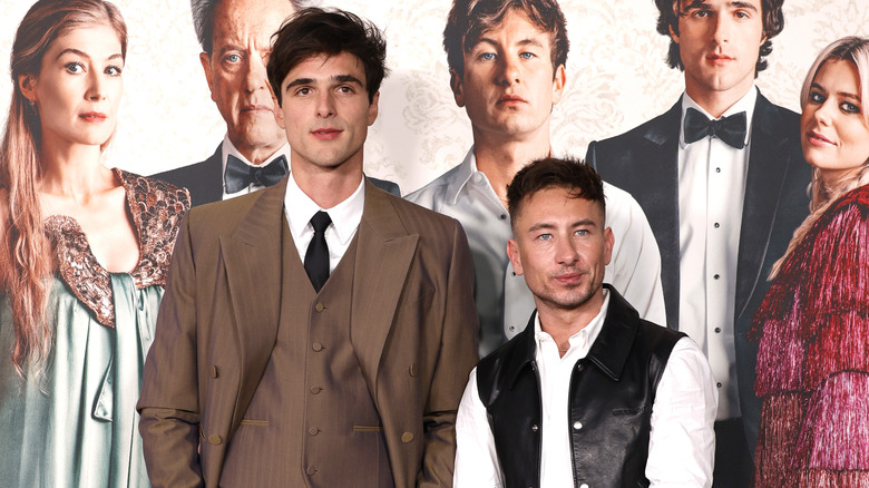 Jacob Elordi and Barry Keoghan at the Saltburn premiere 