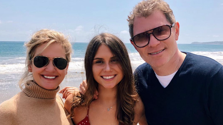 Kate Connelly, Sophie Flay, and Bobby Flay smiling