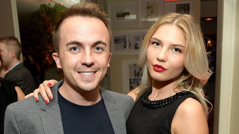 Frankie Muniz and Paige Price posing for a photo