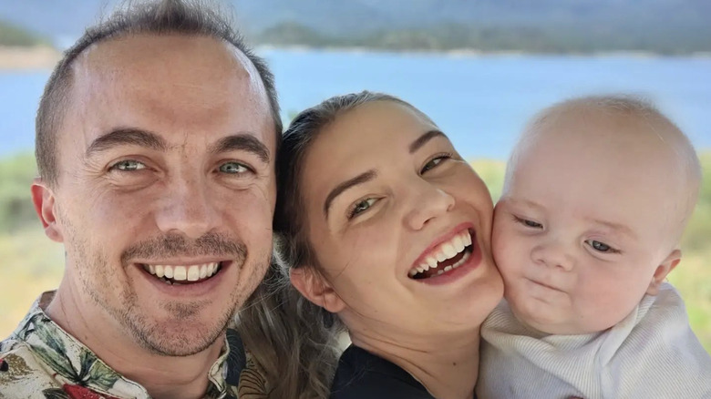 Frankie Muniz and Paige Price with their son