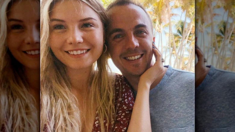 Paige Price and Frankie Muniz smiling in selfie