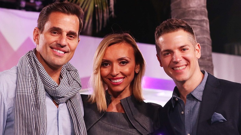 Jason Kennedy, Bill, and Giuliana Rancic smiling