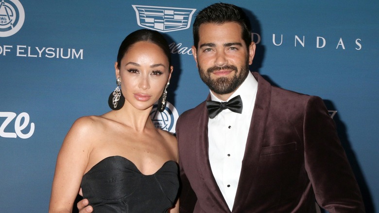 Cara Santana and Jesse Metcalfe posing