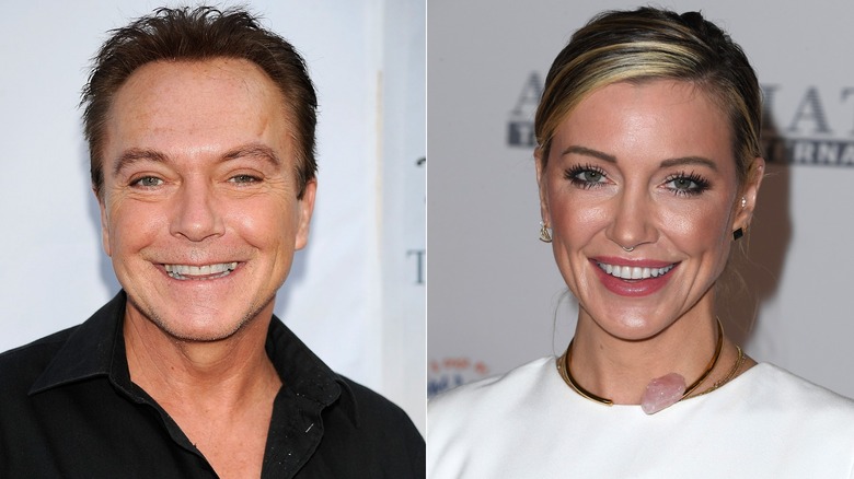 Split image of David Cassidy and Katie Cassidy