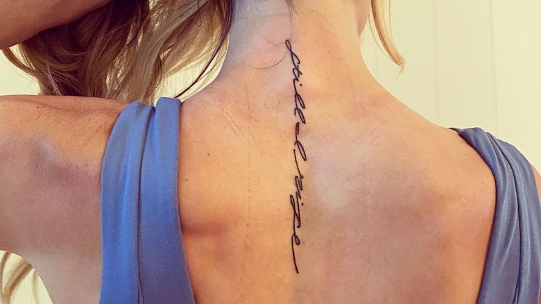 christina hall's still i rise back tattoo