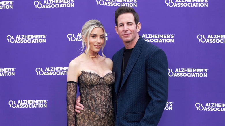 Heather Rae El Moussa Tarek El Moussa smiling