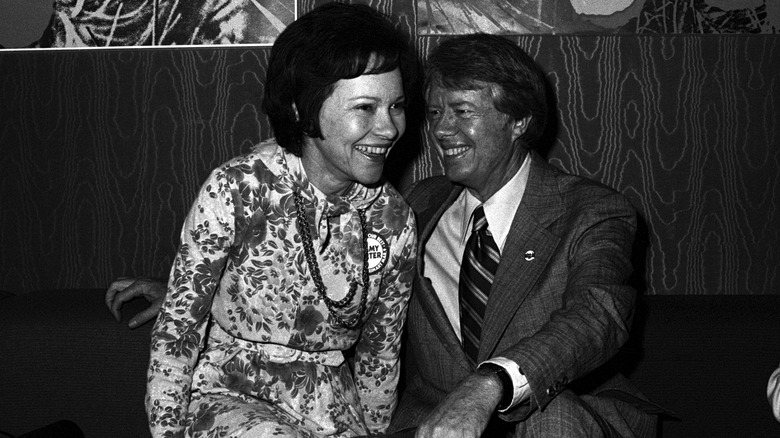 Rosalynn and Jimmy Carter smiling