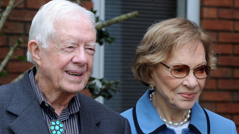 Jimmy and Rosalynn Carter smiling