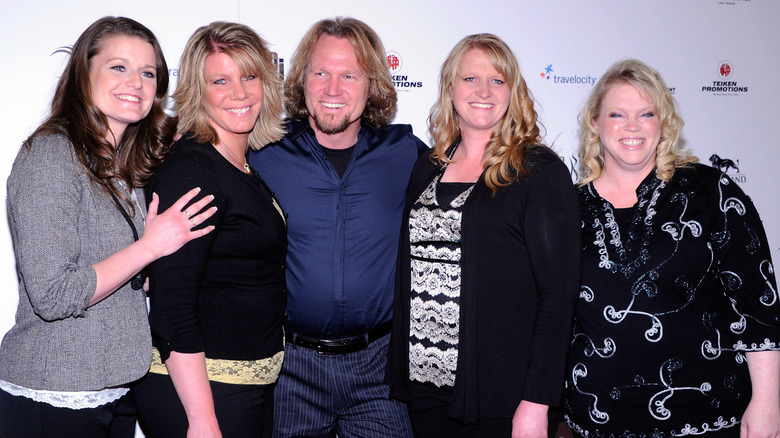 Kody Brown with four sister wives