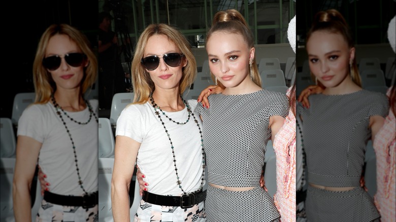 A Look At Lily Rose Depps Close Bond With Her Mom Vanessa Paradis 6971