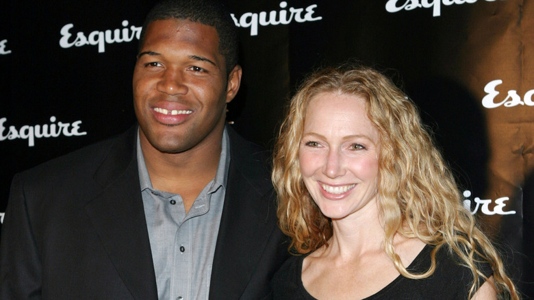 Michael Strahan and Jean Muggli smiling