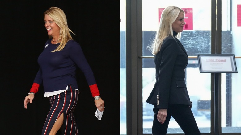 Two pictures of Pam Bondi before and after weight loss