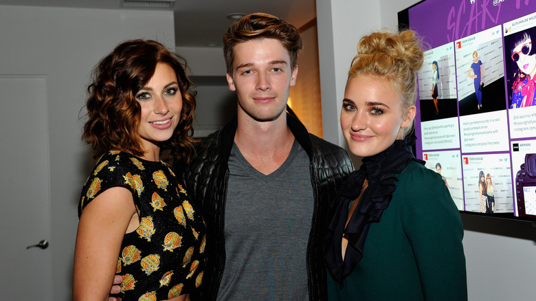 Aly Michalka, model Patrick Schwarzenegger and actress AJ Michalka in September 2013