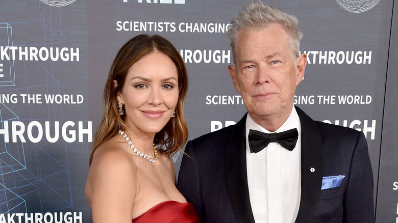 Katharine McPhee and David Foster at an event